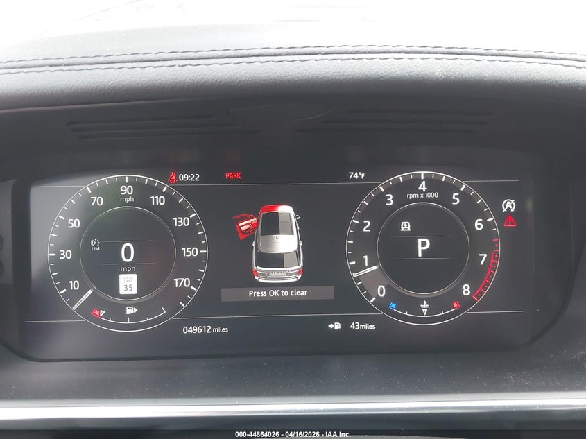 2022 Land Rover Range Rover P525 Westminster VIN: SALGS2SE1NA457407 Lot: 44864026