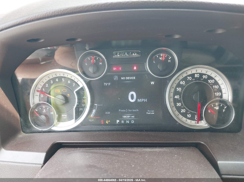 2015 Ram 1500 Laramie VIN: 1C6RR6NT5FS565433 Lot: 44864065