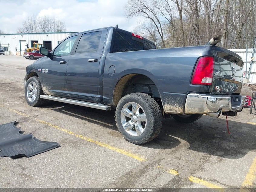 Vin: 1c6rr7lt4hs814526, lot: 45361436, ram 1500 big horn  4x4 5'7 box 20173