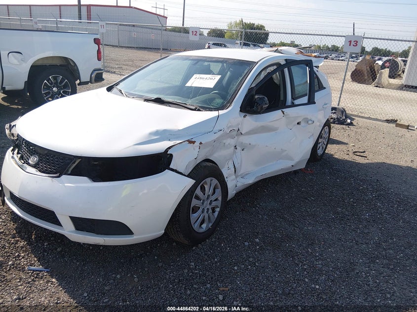 2012 Kia Forte 2.0 Ex white Lot 111044864202 Vin KNAFU4A27C5598730