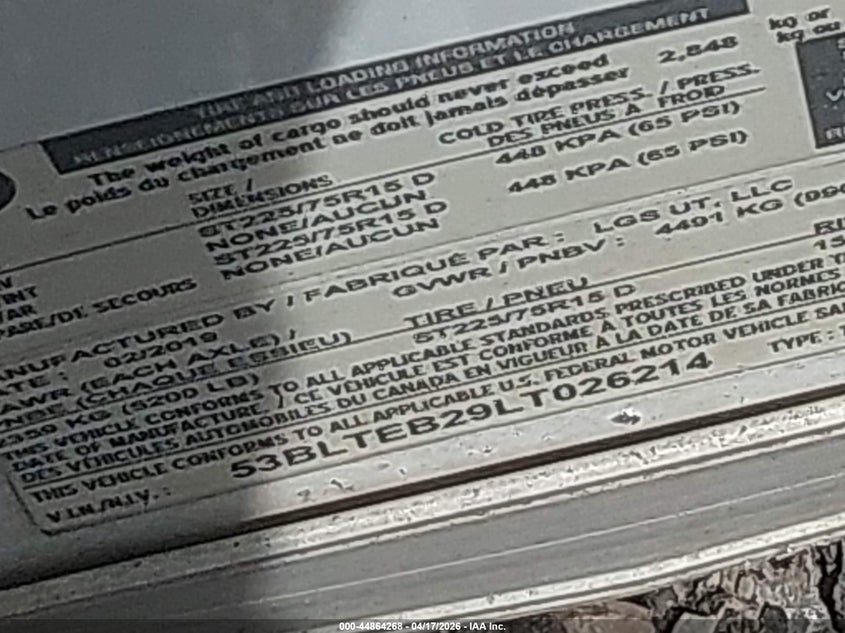 2020 OTHER LGS - COMMANDER OTHER TRAILER N/A