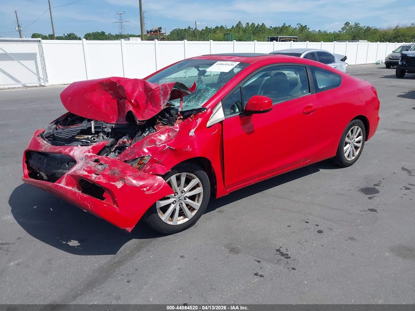 2012 Honda Civic 1.8 Ex Red Lot 111044864520 Vin 2HGFG3B81CH552439