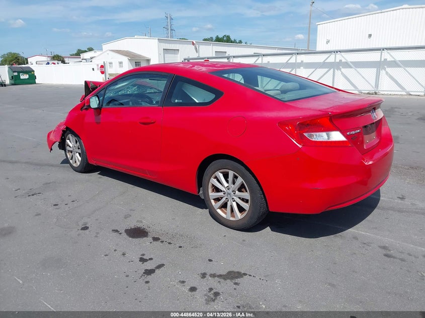 2012 Honda Civic 1.8 Ex Red Lot 111044864520 Vin 2HGFG3B81CH552439