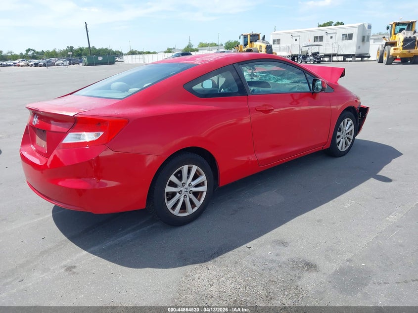 2012 Honda Civic 1.8 Ex Red Lot 111044864520 Vin 2HGFG3B81CH552439