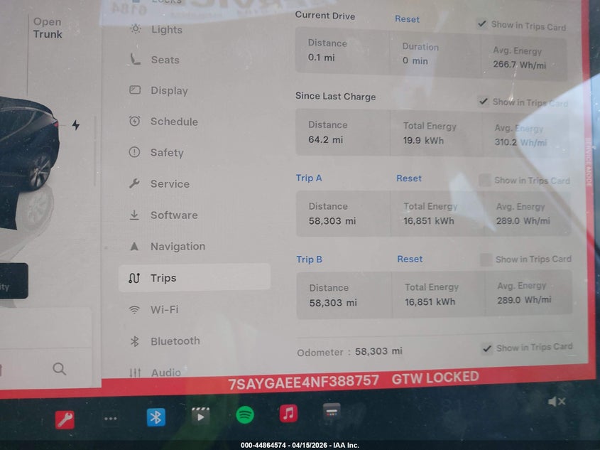 2022 Tesla Model Y Long Range Dual Motor All-Wheel Drive VIN: 7SAYGAEE4NF388757 Lot: 44864574