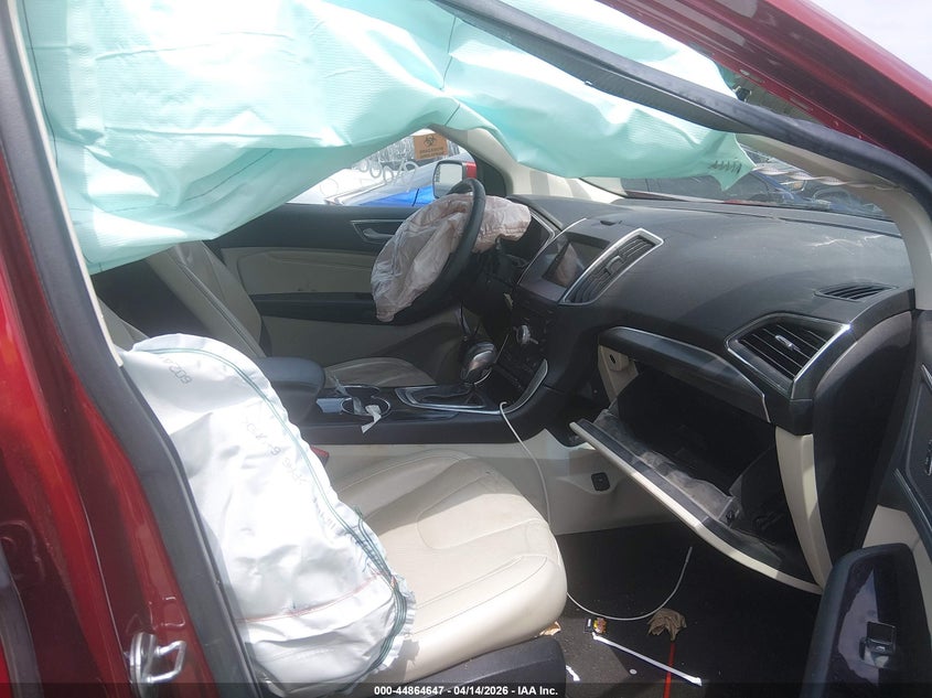 2FMPK3K84HBC68519 2017 Ford Edge 3.5 Titanium red