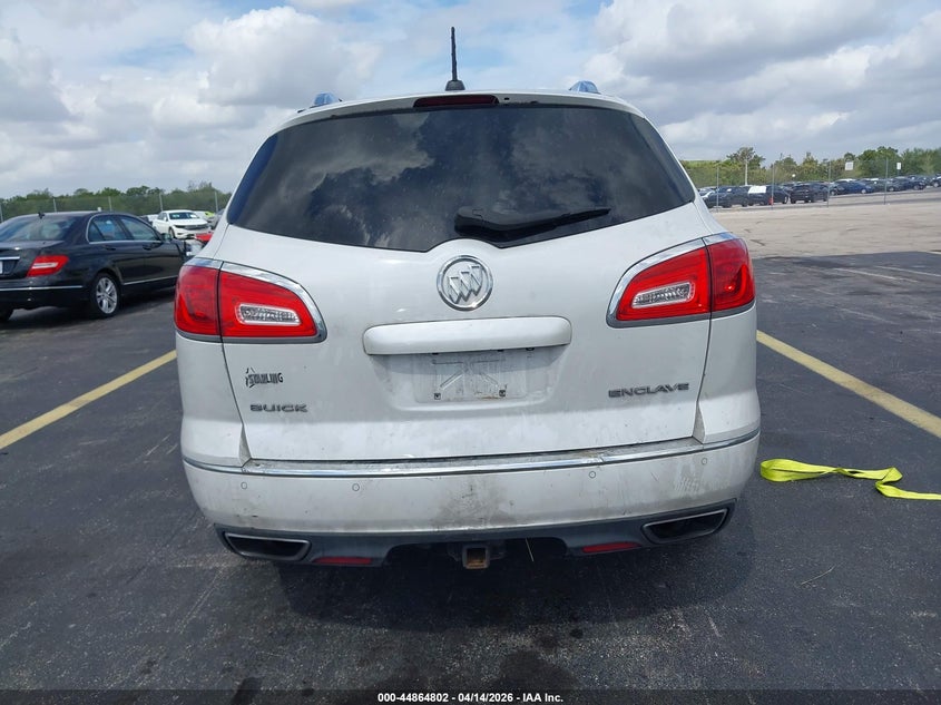 2017 Buick Enclave 3.6 Leather white Lot 111044864802 Vin 5GAKRBKD9HJ340538