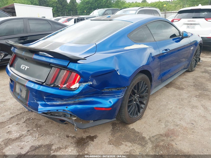 2017 Ford Mustang 5.0 Gt Premium blue Lot 111044864824 Vin 1FA6P8CFXH5291115