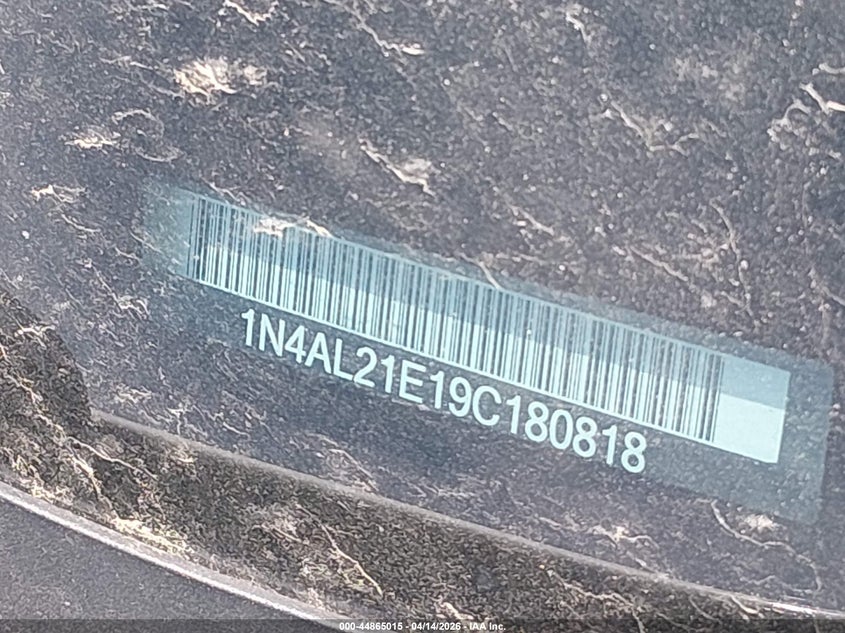 2009 Nissan Altima 2.5 S VIN: 1N4AL21E19C180818 Lot: 44865015