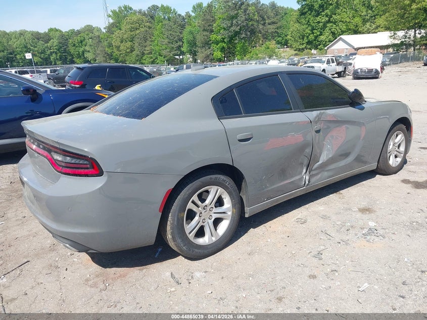 2023 Dodge Charger 3.6 Sxt grey Lot 111044865039 Vin 2C3CDXBG2PH636045