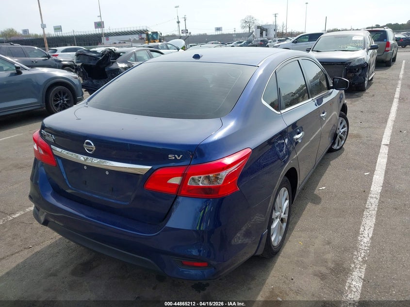 2019 Nissan Sentra 1.8 Sv blue Lot 111044865212 Vin 3N1AB7AP0KY242592