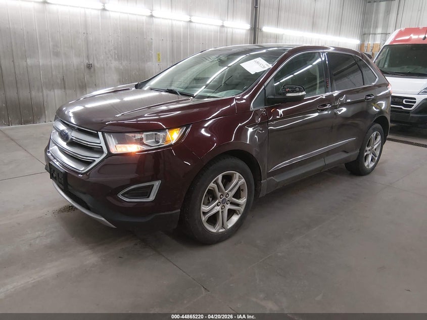 Vin: 2fmpk4k98hbb88977, lot: 45362531, ford edge titanium 20172