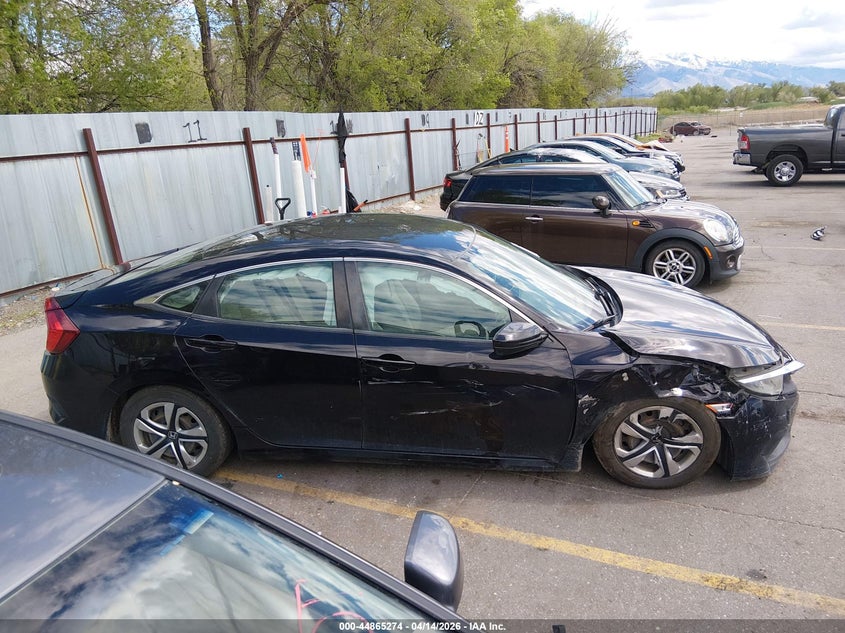 2018 Honda Civic 2.0 Lx black Lot 111044865274 Vin 2HGFC2F53JH507294