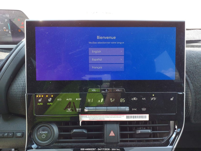 2023 Toyota Bz4X Xle VIN: JTMABACAXPA034704 Lot: 44865297
