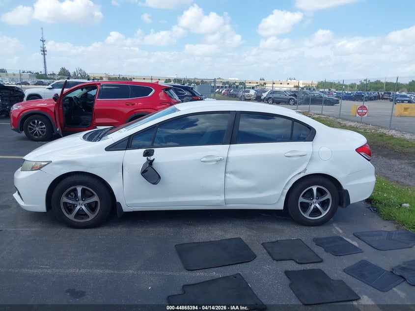 2015 Honda Civic 1.8 Se white Lot 111044865394 Vin 19XFB2F7XFE085126