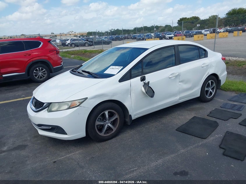 2015 Honda Civic 1.8 Se white Lot 111044865394 Vin 19XFB2F7XFE085126