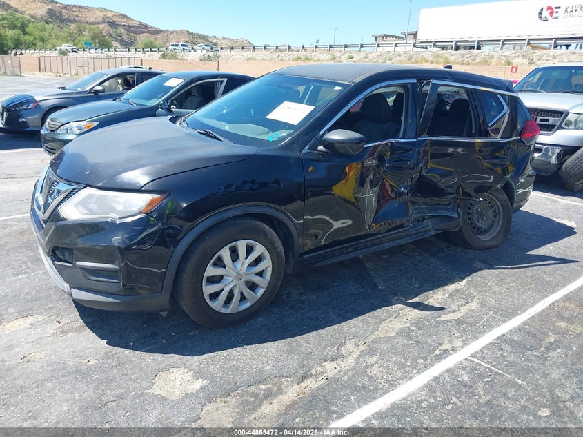 2017 Nissan Rogue 2.5 S black Lot 111044865472 Vin KNMAT2MT9HP613569