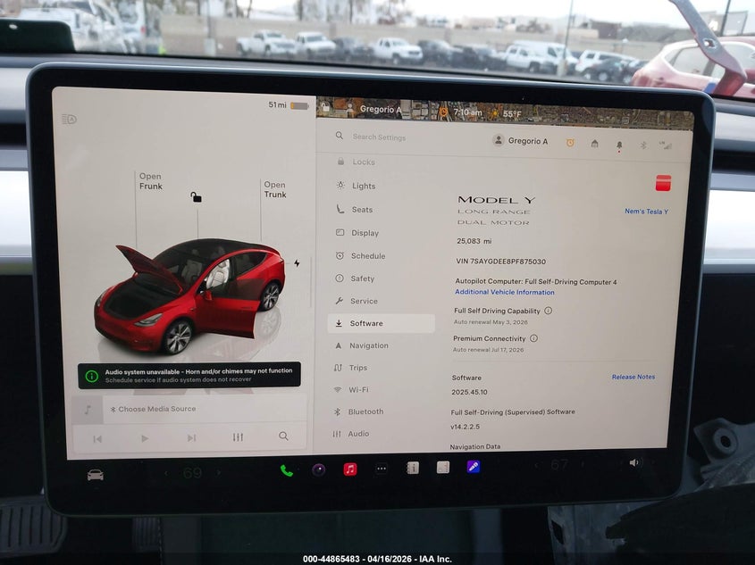 2023 Tesla Model y Awd/Long Range Dual Motor All-Wheel Drive red Lot 111044865483 Vin 7SAYGDEE8PF875030