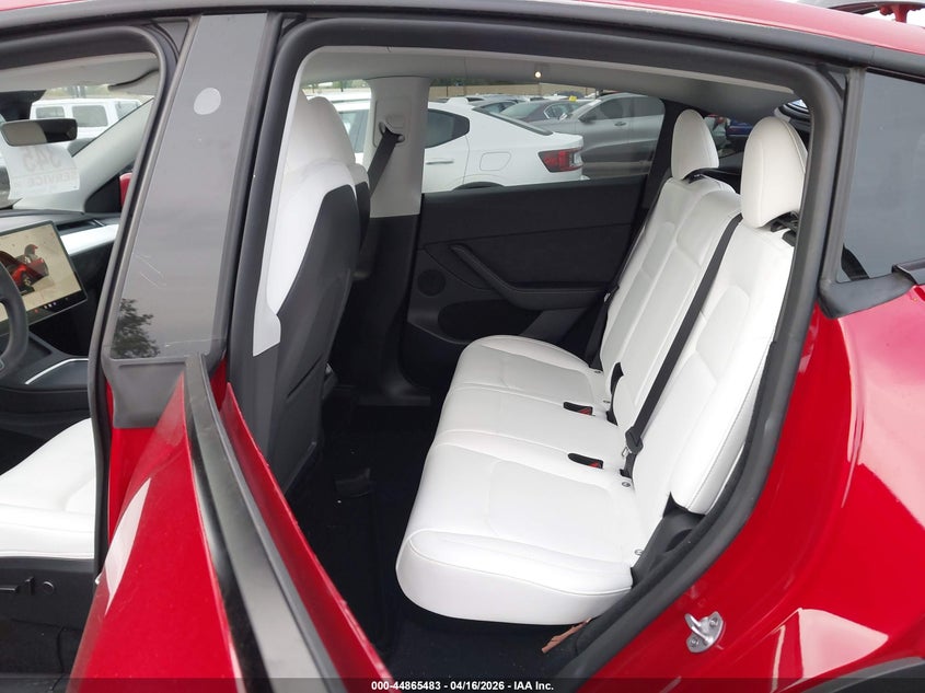 2023 Tesla Model y Awd/Long Range Dual Motor All-Wheel Drive red Lot 111044865483 Vin 7SAYGDEE8PF875030
