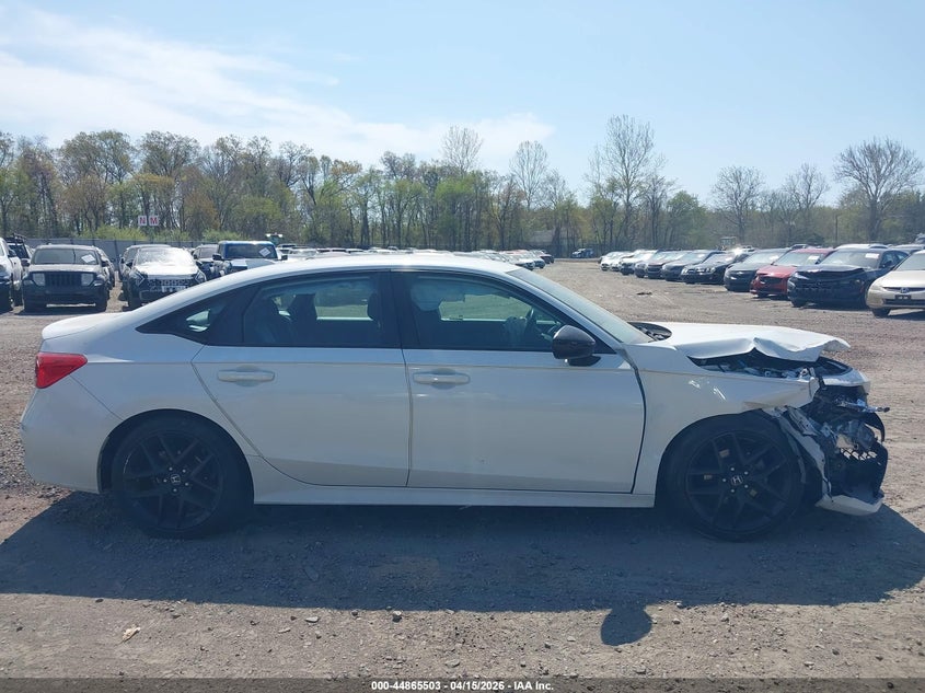 2023 Honda Civic 2.0 Sport white Lot 111044865503 Vin 2HGFE2F58PH518052