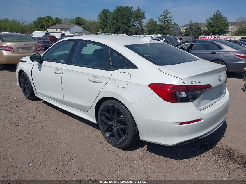 2023 Honda Civic 2.0 Sport white Lot 111044865503 Vin 2HGFE2F58PH518052