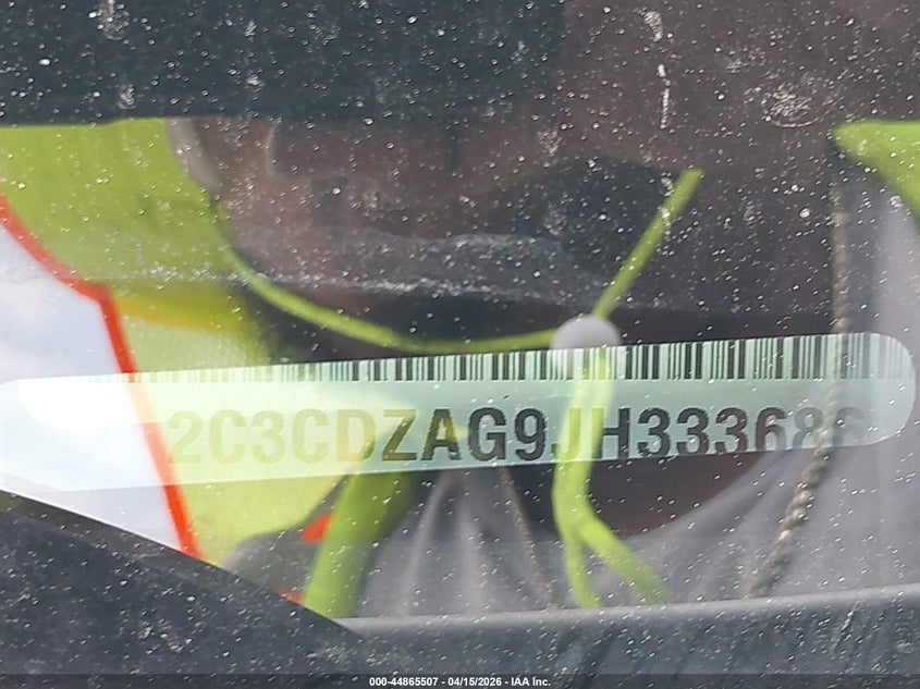 2018 Dodge Challenger Sxt Plus VIN: 2C3CDZAG9JH333686 Lot: 44865507