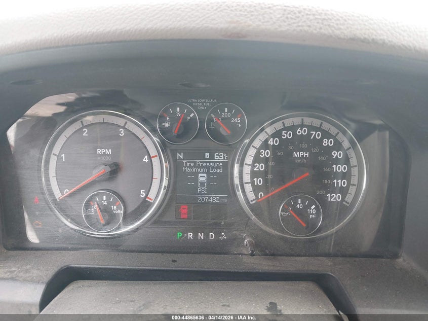 2011 Ram Ram 2500 Slt VIN: 3D7UT2CL2BG523826 Lot: 44865636