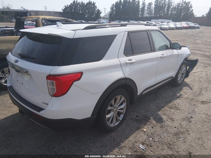 1FMSK8DH5LGA20849 2020 Ford Explorer 2.3 Xlt white