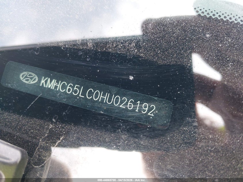 2017 Hyundai Ioniq Hybrid Blue VIN: KMHC65LC0HU026192 Lot: 44865708