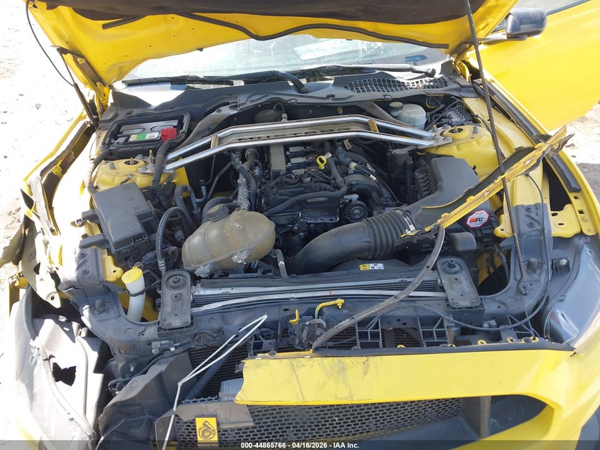 2017 Ford Mustang 2.3 Ecoboost yellow Lot 111044865766 Vin 1FA6P8TH4H5287014