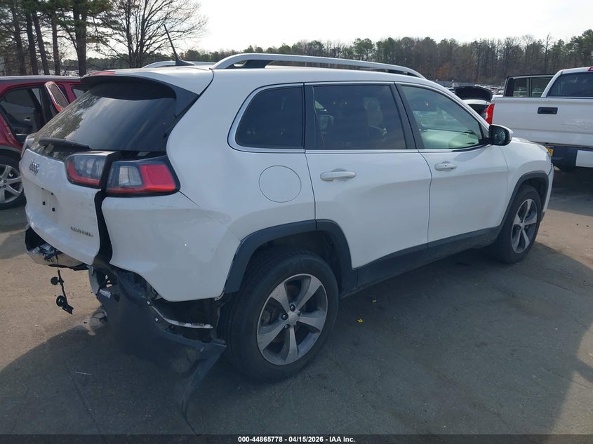 2019 Jeep Cherokee 3.2 Limited 4X4 white Lot 111044865778 Vin 1C4PJMDX6KD103428
