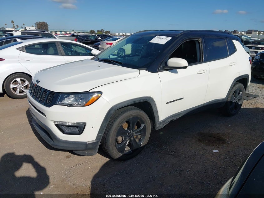 2018 Jeep Compass 2.4 Altitude Fwd white Lot 111044865806 Vin 3C4NJCBB8JT502861