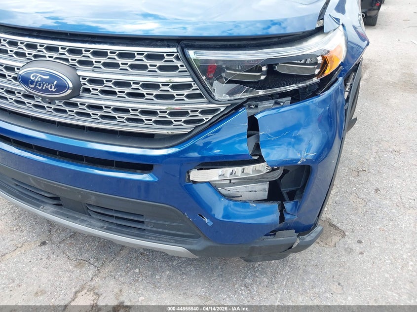 1FMSK7FH0MGB03971 2021 Ford Explorer 2.3 Limited blue