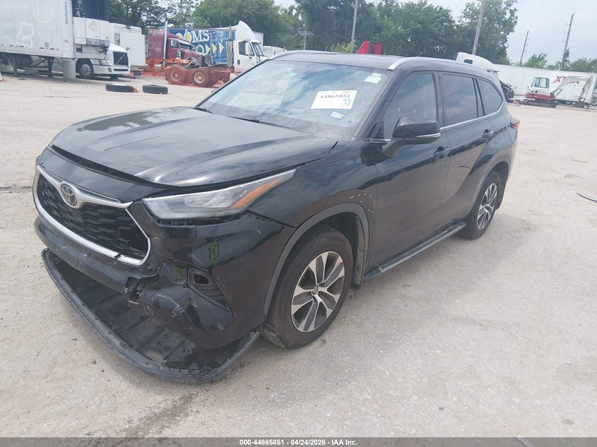 Vin: 5tdgzrbh3ls521713, lot: 45363162, toyota highlander xle 20202