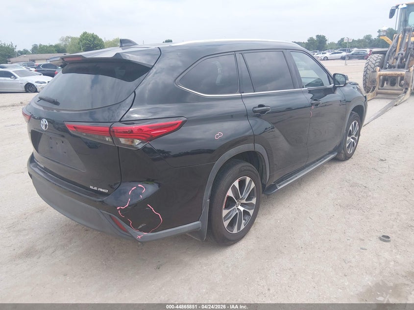 Vin: 5tdgzrbh3ls521713, lot: 45363162, toyota highlander xle 20204