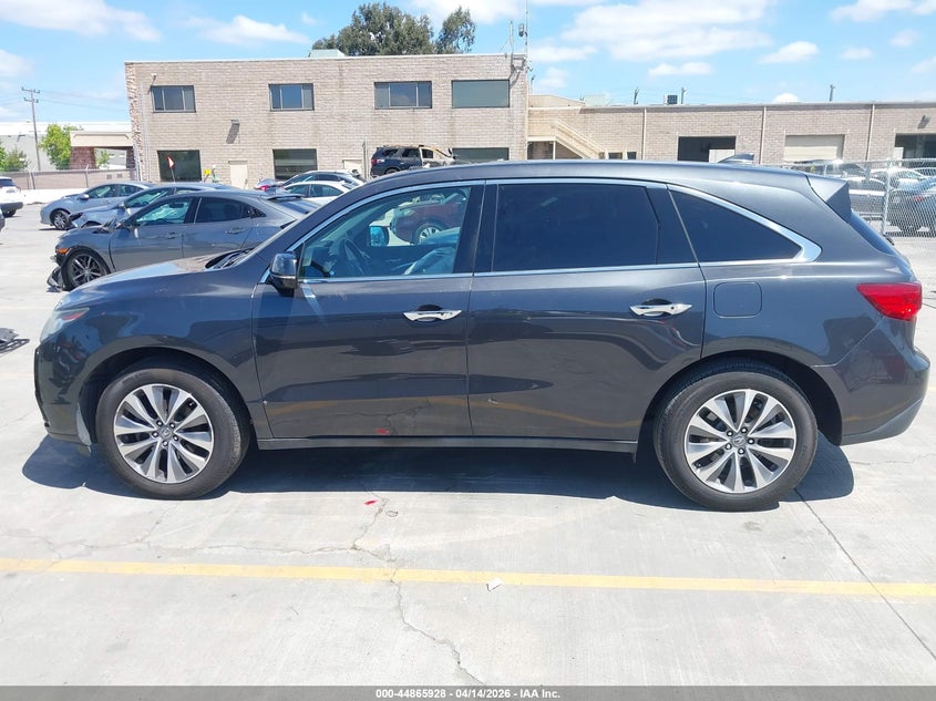 2014 Acura Mdx 3.5 Mdx Technology Package grey Lot 111044865928 Vin 5FRYD3H40EB006288