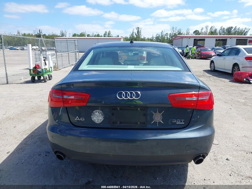 2012 Audi A6 3.0 3.0 Premium blue Lot 111044865941 Vin WAUGGAFC3CN147239