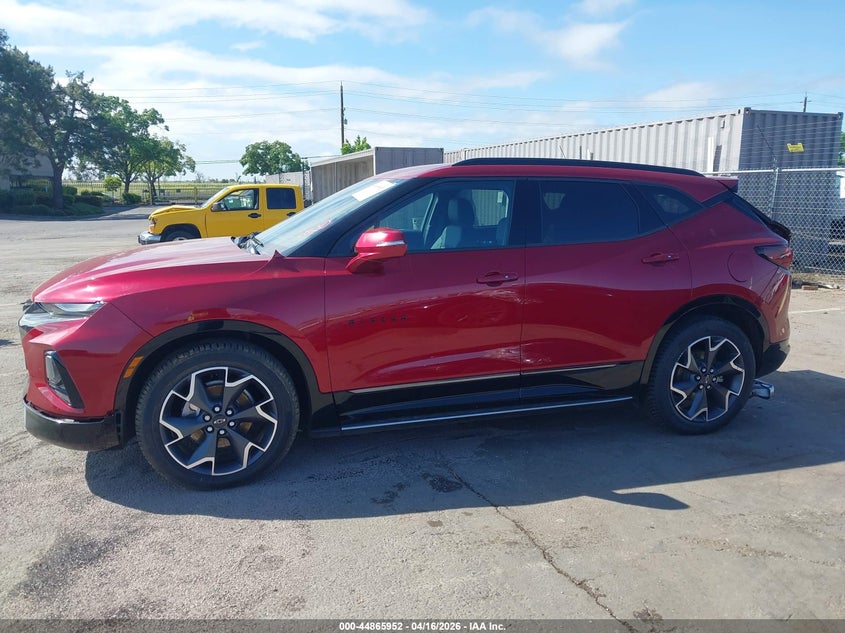 2019 Chevrolet Blazer 3.6 Rs Red Lot 111044865952 Vin 3GNKBJRS4KS668061
