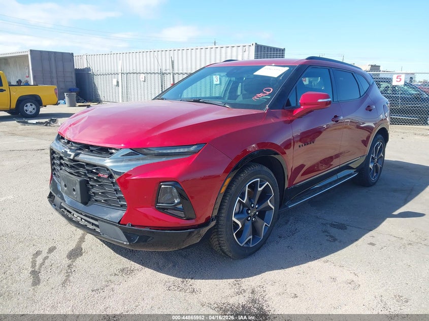 2019 Chevrolet Blazer 3.6 Rs Red Lot 111044865952 Vin 3GNKBJRS4KS668061