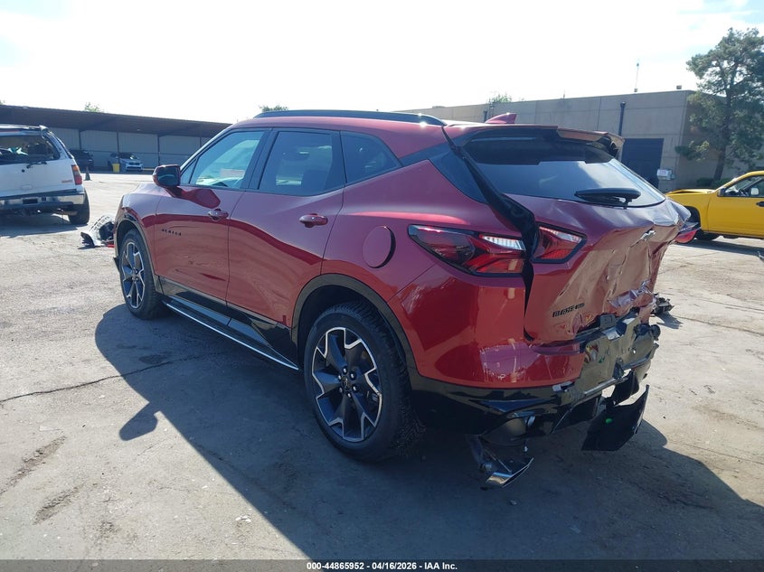 2019 Chevrolet Blazer 3.6 Rs Red Lot 111044865952 Vin 3GNKBJRS4KS668061