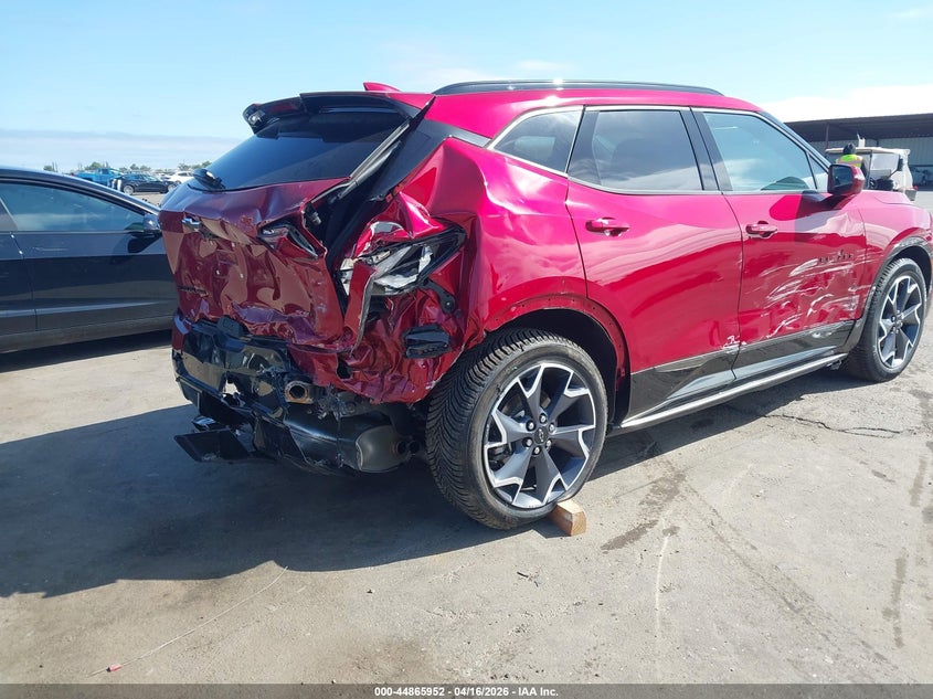 2019 Chevrolet Blazer 3.6 Rs Red Lot 111044865952 Vin 3GNKBJRS4KS668061