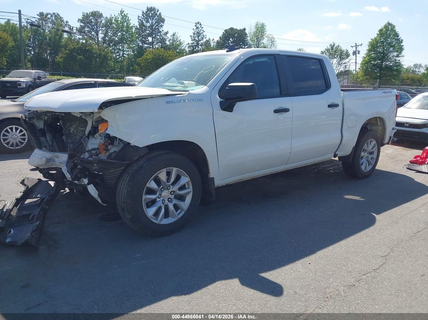 VIN 3GCPDBEK7NG536570 2022 CHEVROLET SILVERADO 1500 4WD  SHORT BED CUSTOM