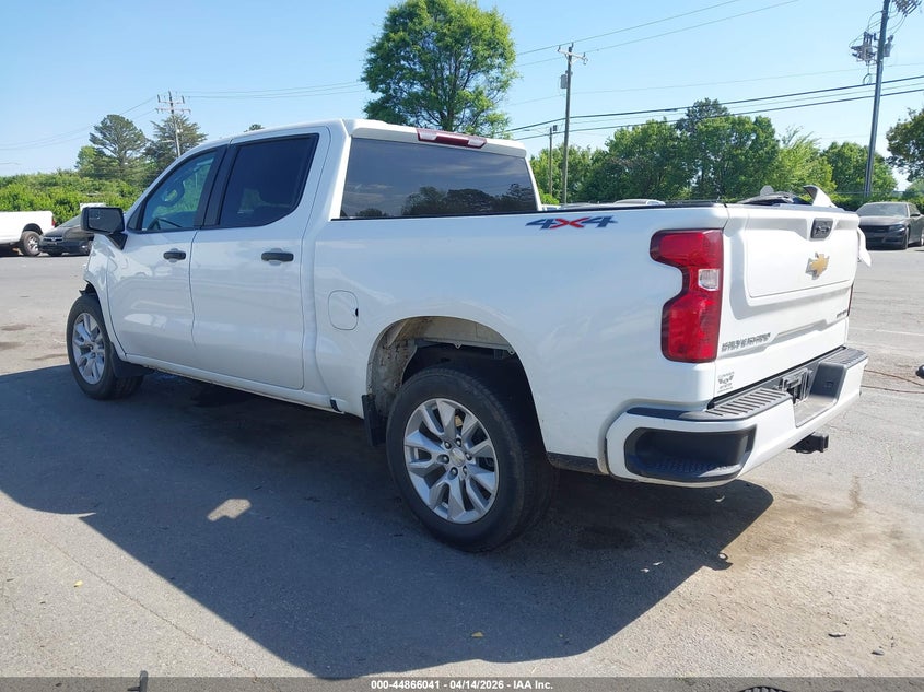 VIN 3GCPDBEK7NG536570 2022 CHEVROLET SILVERADO 1500 4WD  SHORT BED CUSTOM