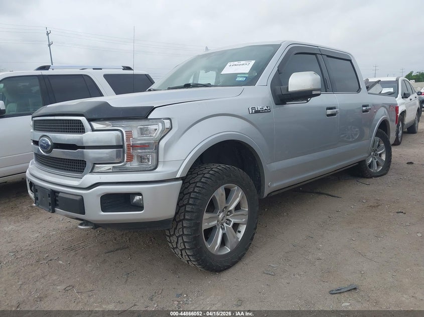 2019 Ford F-150 5.0 Platinum silver Lot 111044866052 Vin 1FTEW1E53KFB90231