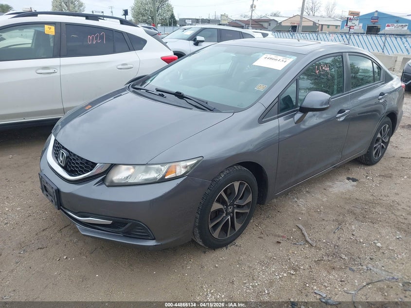 2013 Honda Civic 1.8 Ex grey Lot 111044866134 Vin 19XFB2F88DE071232