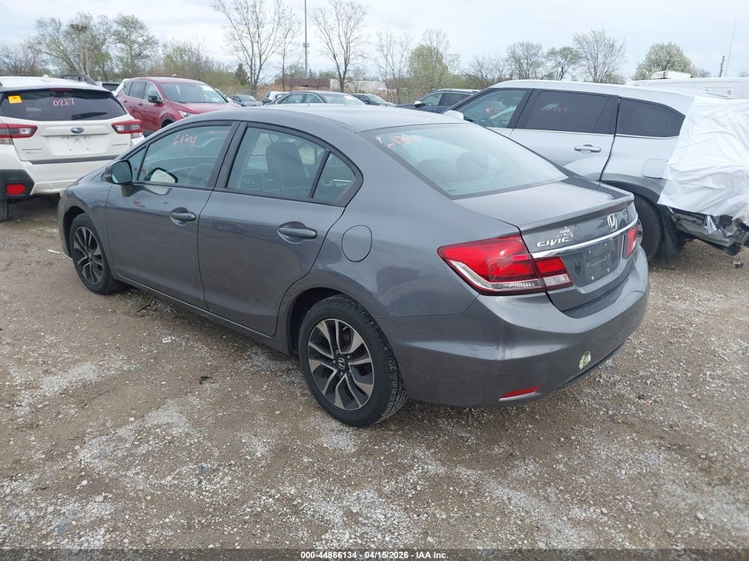 2013 Honda Civic 1.8 Ex grey Lot 111044866134 Vin 19XFB2F88DE071232