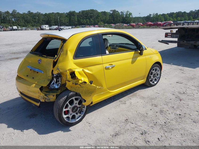 Vin: 3c3cffbr4ft636771, lot: 45363473, fiat 500 sport 20154
