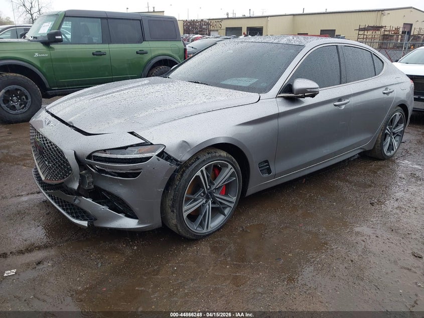 Vin: kmtg54se9su145003, lot: 45363559, genesis g70 3.3t awd sport advanced 20252
