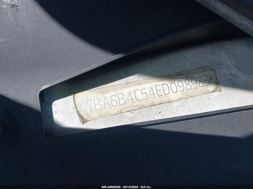 2014 BMW 650I Gran Coupe xDrive VIN: WBA6B4C54ED098983 Lot: 44866268