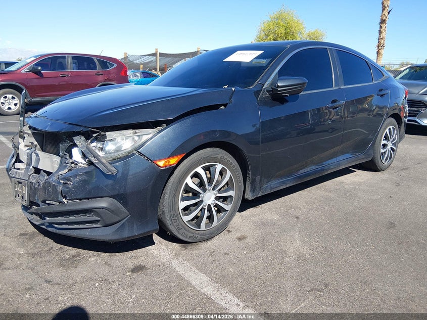 2016 Honda Civic 2.0 Lx grey Lot 111044866309 Vin 19XFC2F53GE209511